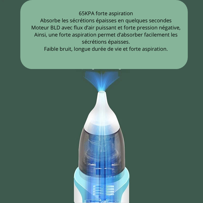 💨 Aspirateur Nasal Électrique pour Bébé – Nouveau Modèle 2025, Rechargeable et Efficace contre la Congestion Nasale